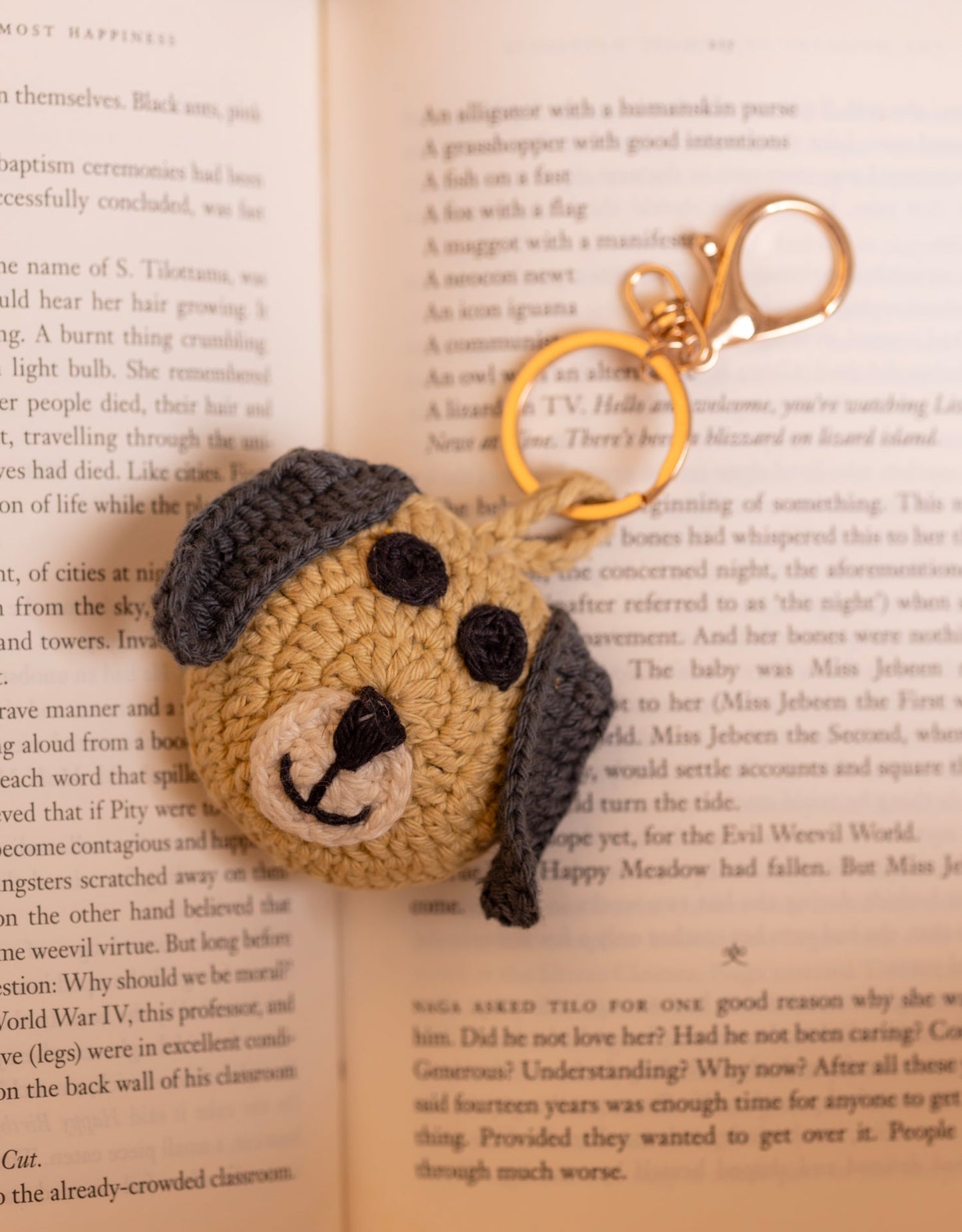 Boho Bag Charm - Mast Akela Puppy
