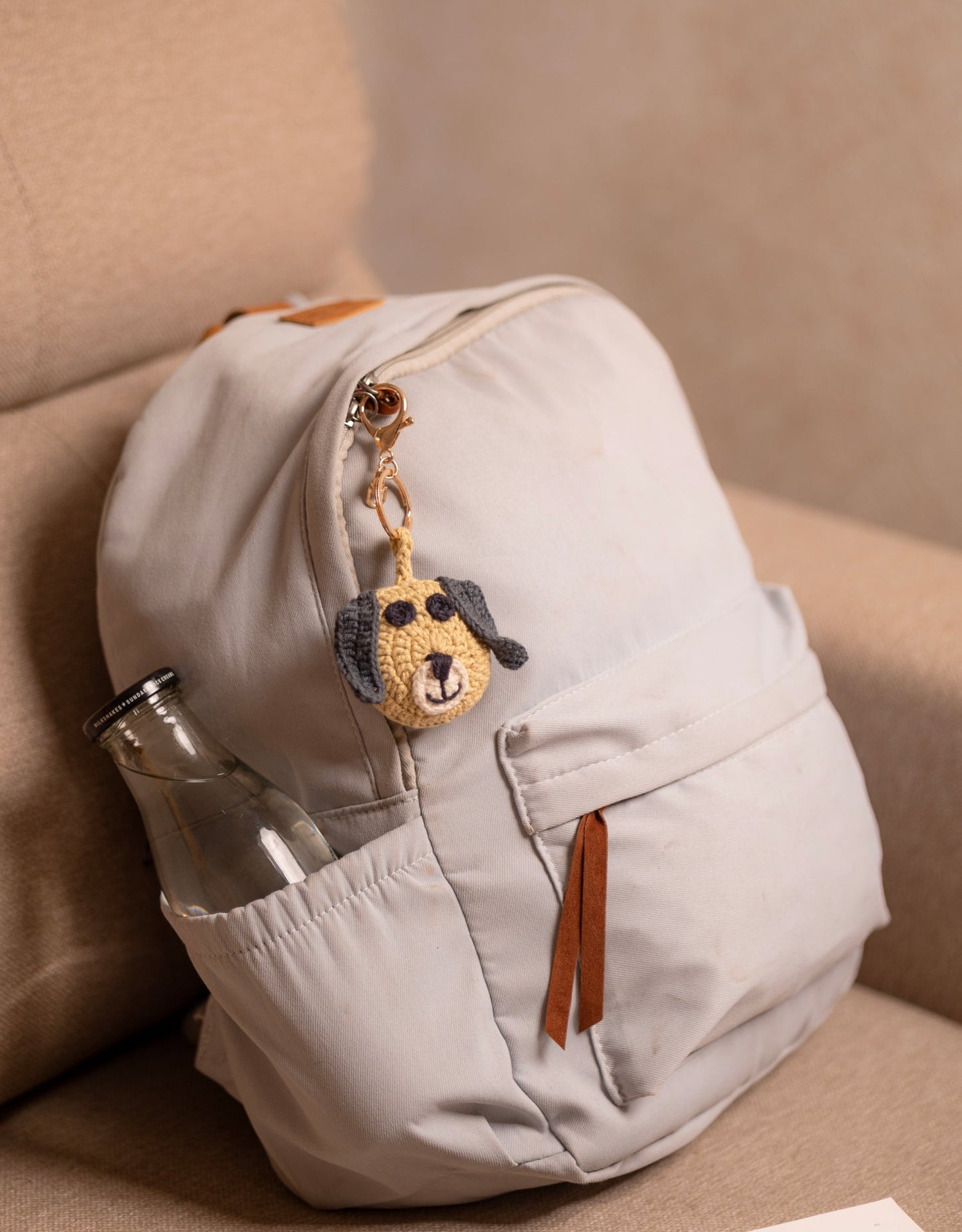 Boho Bag Charm - Mast Akela Puppy