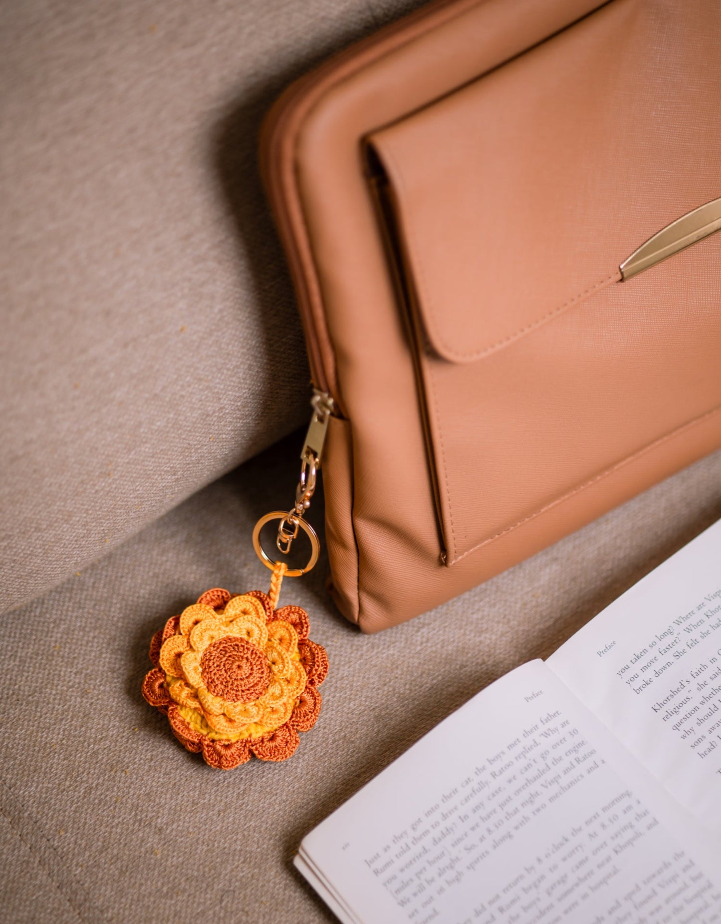 Boho Bag Charm - Surajmukhi