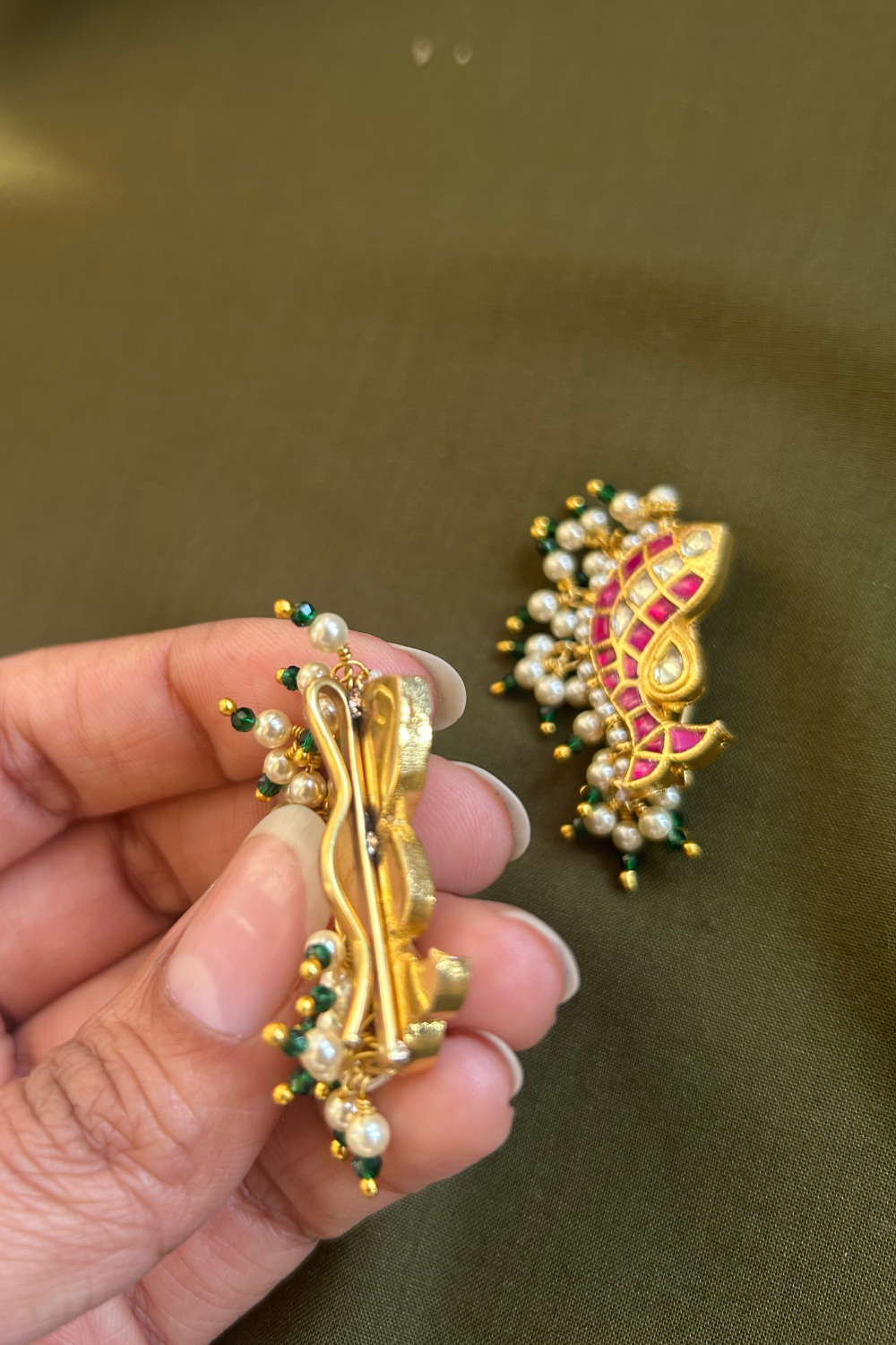 Red Fish Hair Clips