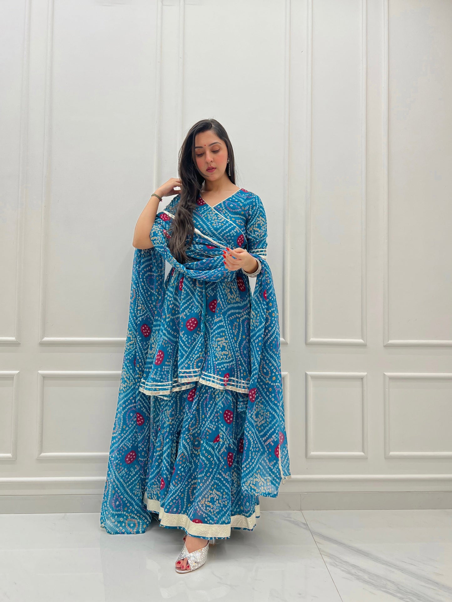 Keshvi Chiffon Sharara Set