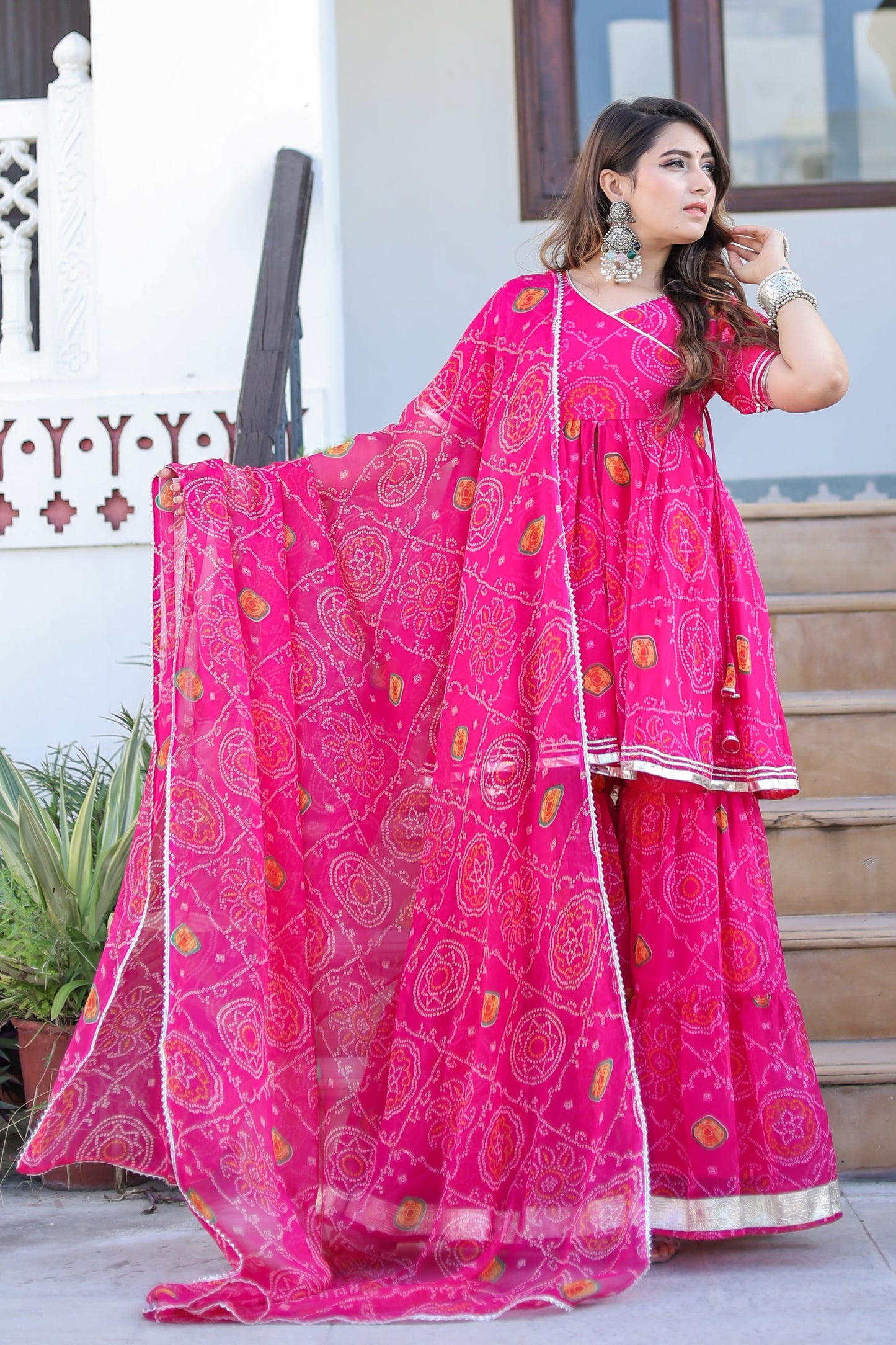 Keshvi Chiffon Sharara Set