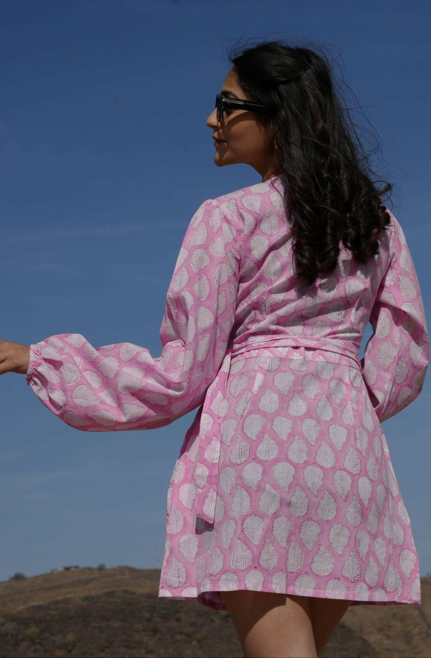 Pink Wrap Around Dress