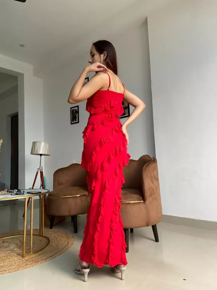 Ruffle Lycra Dress