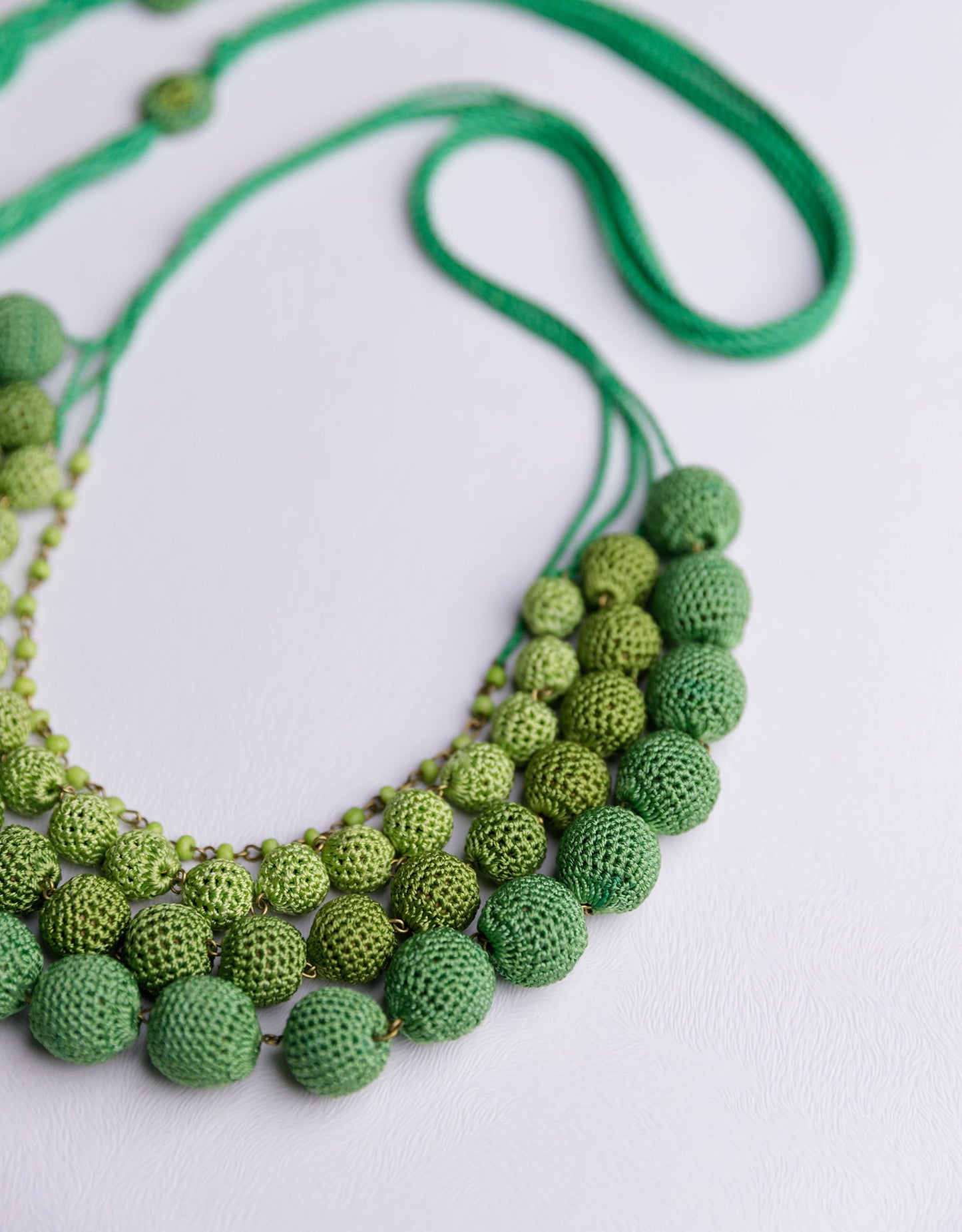 Aadya Hand-crochet Ombre Necklace