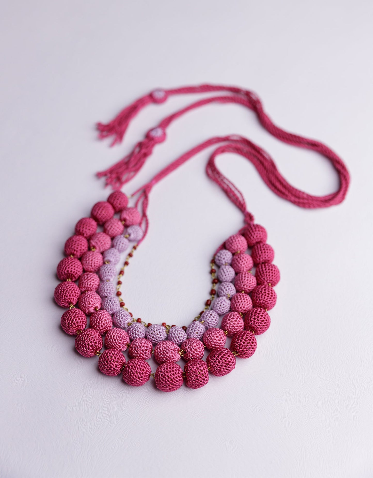 Aadya Hand-crochet Ombre Necklace