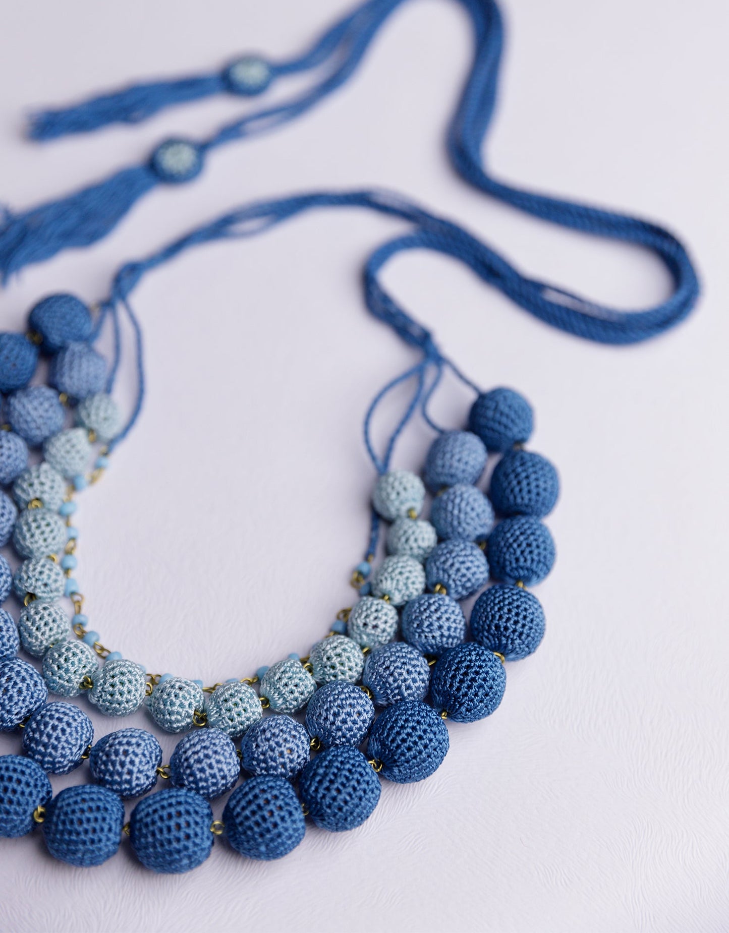 Aadya Hand-crochet Ombre Necklace