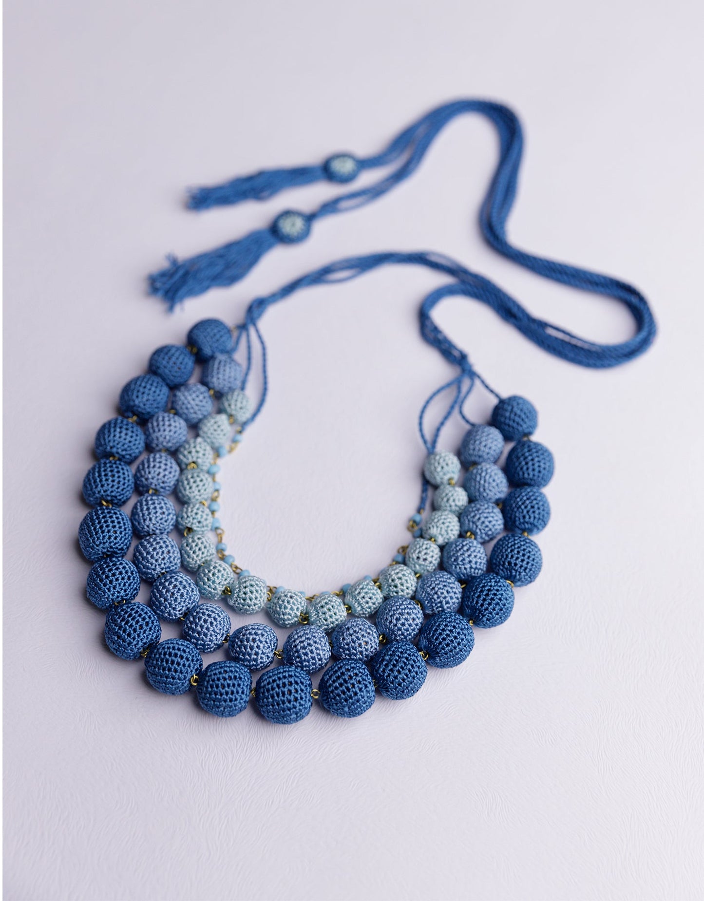 Aadya Hand-crochet Ombre Necklace