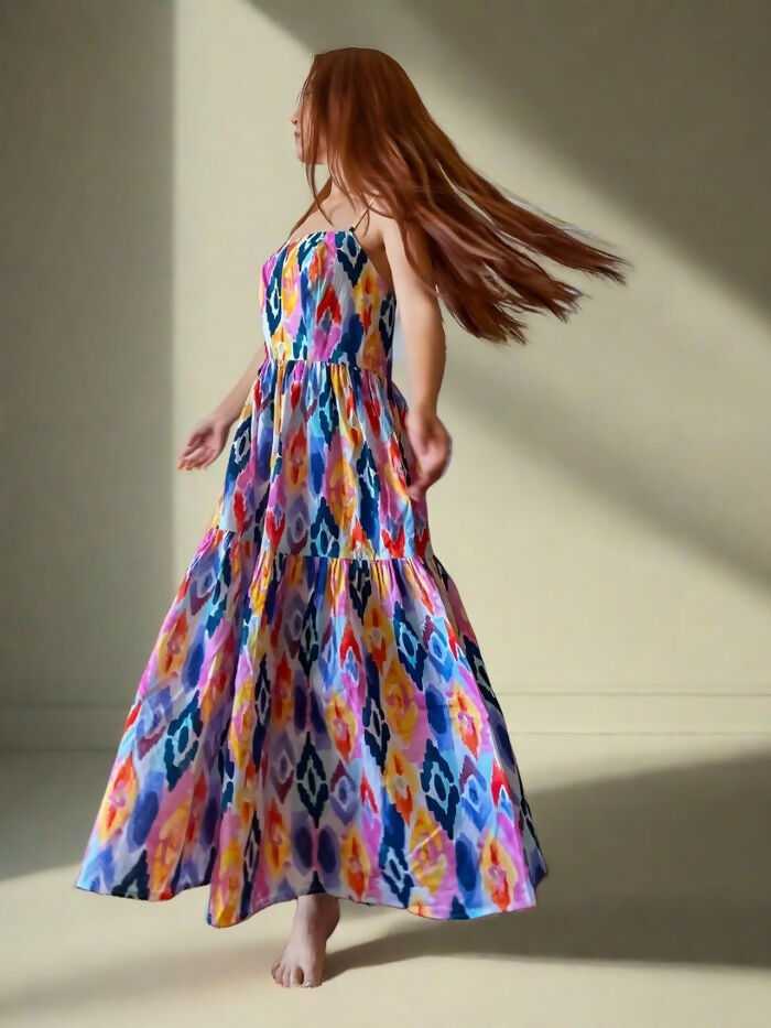 Ikkat Anny Printed Dress