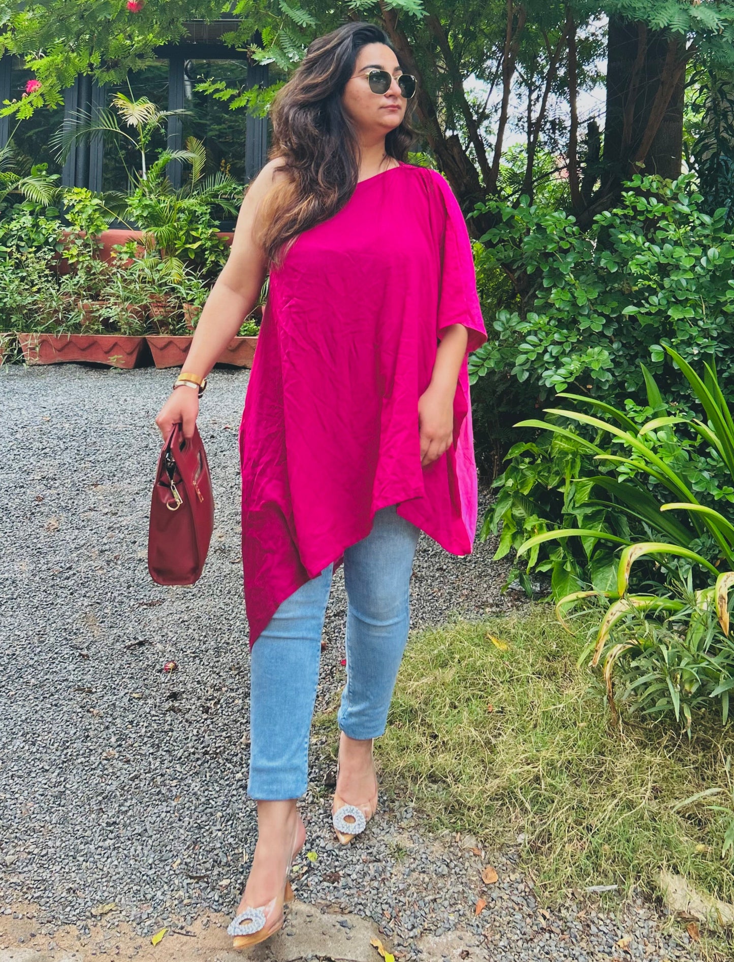 Asymmetrical Kaftan Top