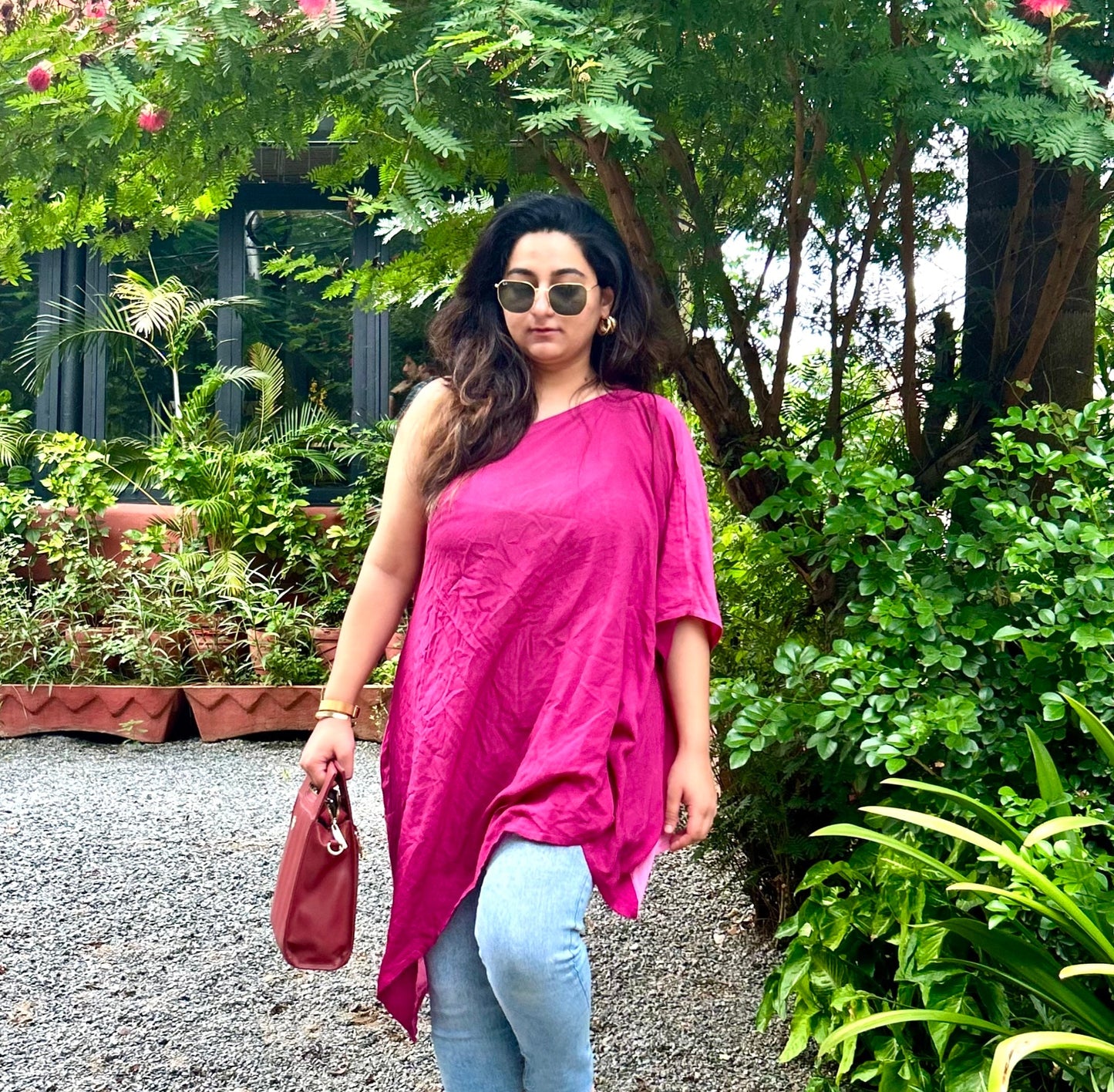 Asymmetrical Kaftan Top