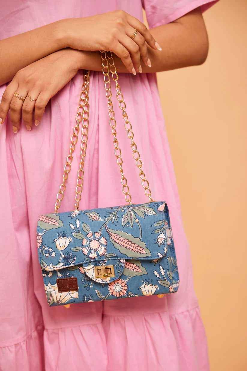 Handcrafted Block Print Satchel Bag