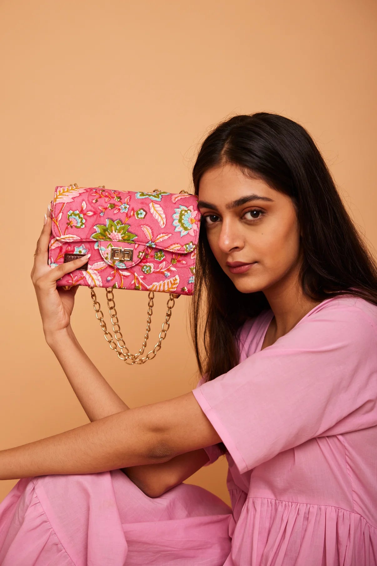 Handcrafted Block Print Satchel Bag