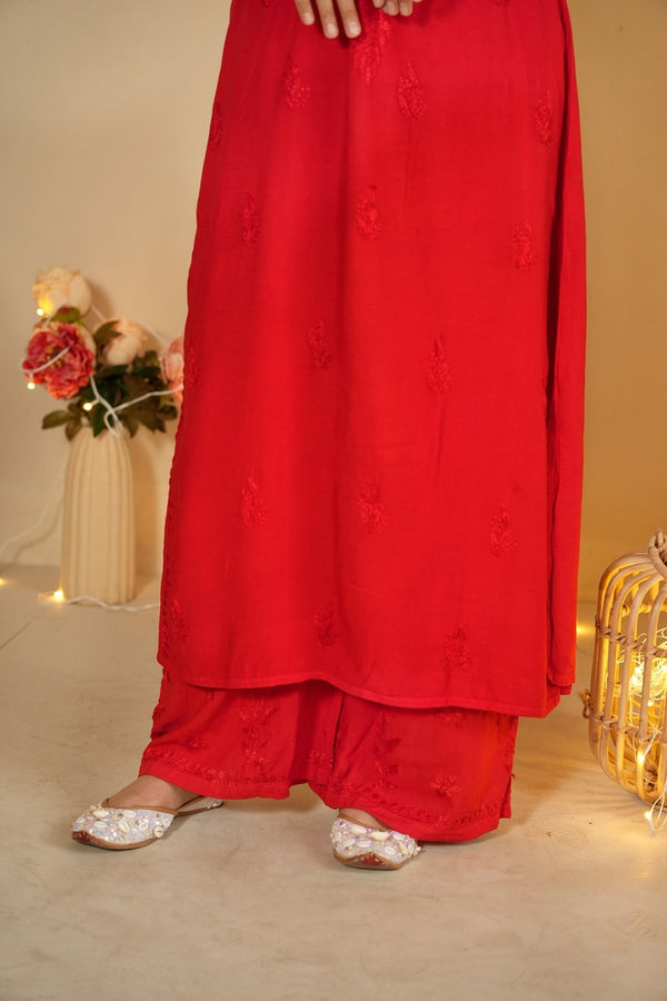 Zia Noodle Strap Chikankari Set