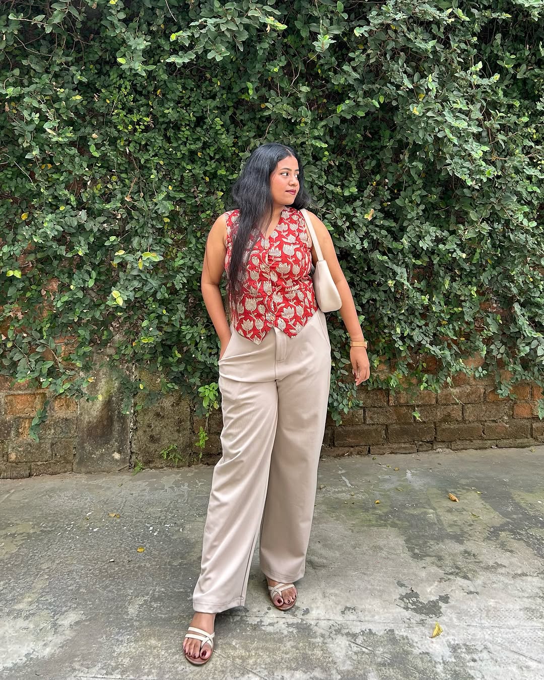 Red Lotus Vest Top