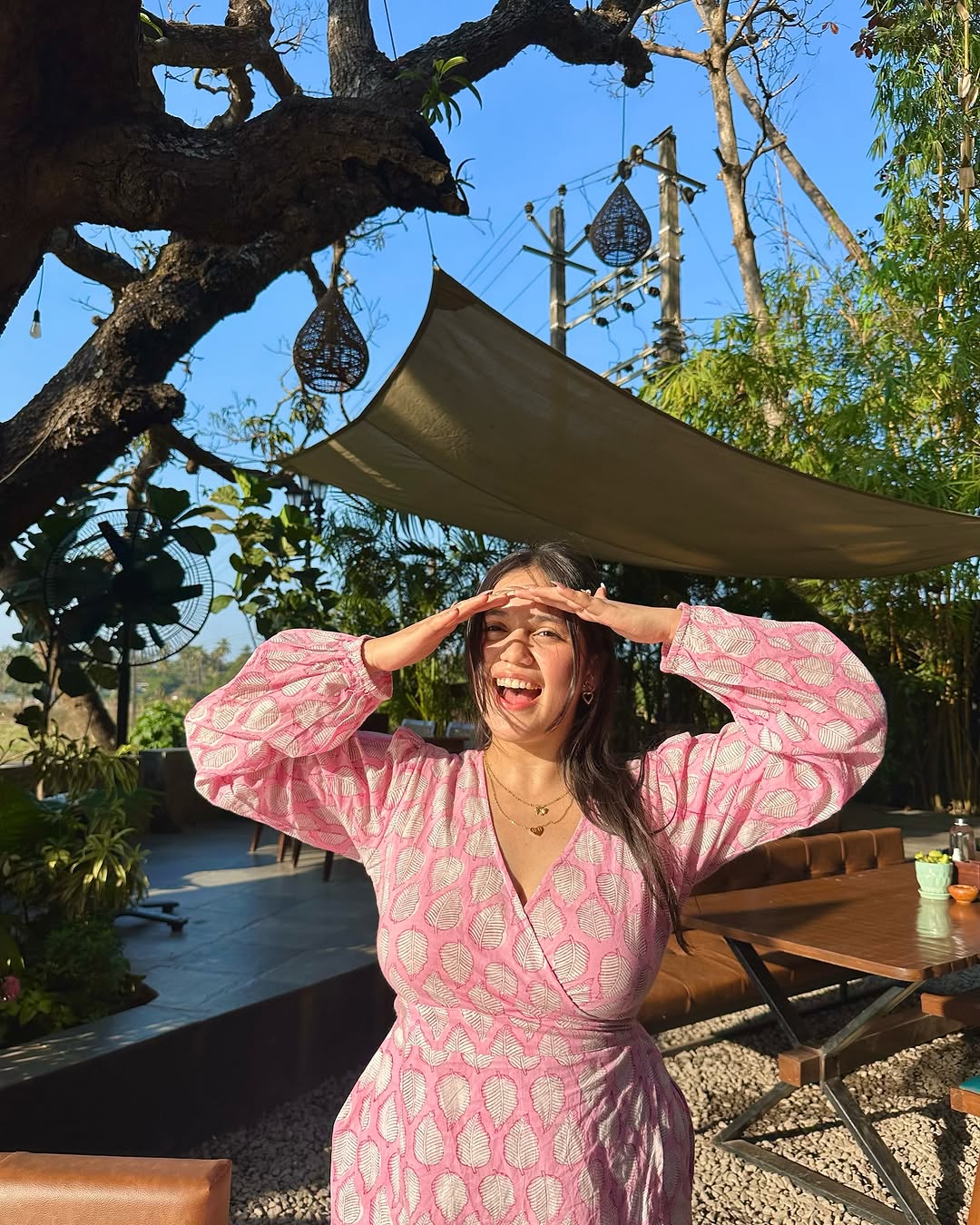 Pink Wrap Around Dress