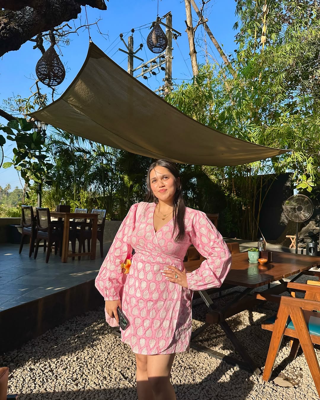 Pink Wrap Around Dress