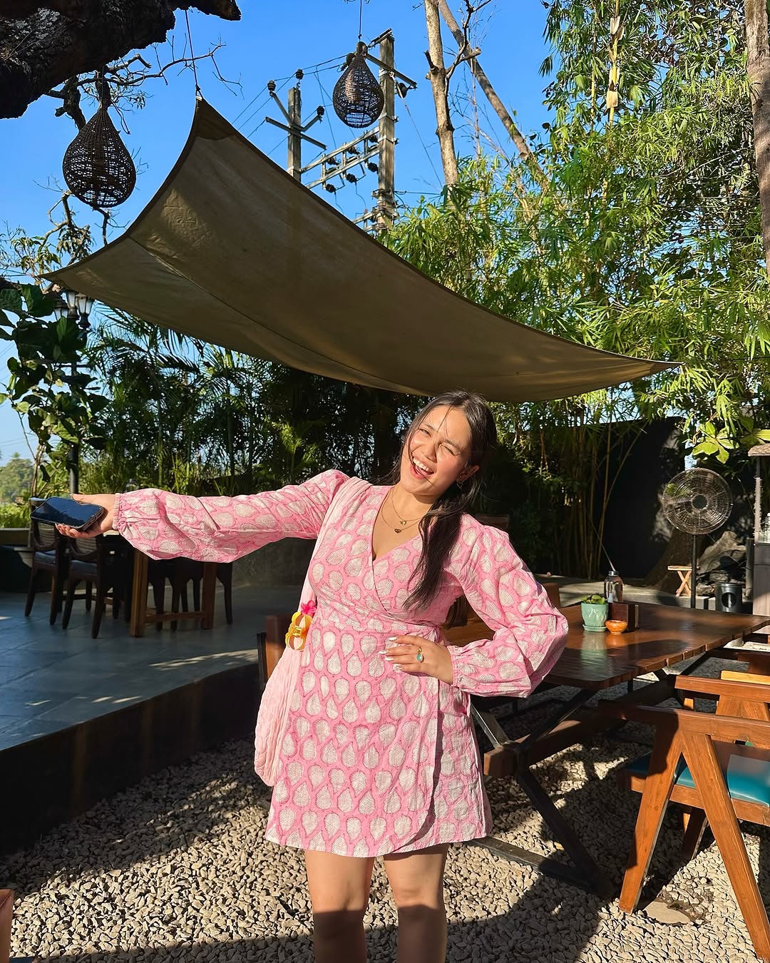 Pink Wrap Around Dress