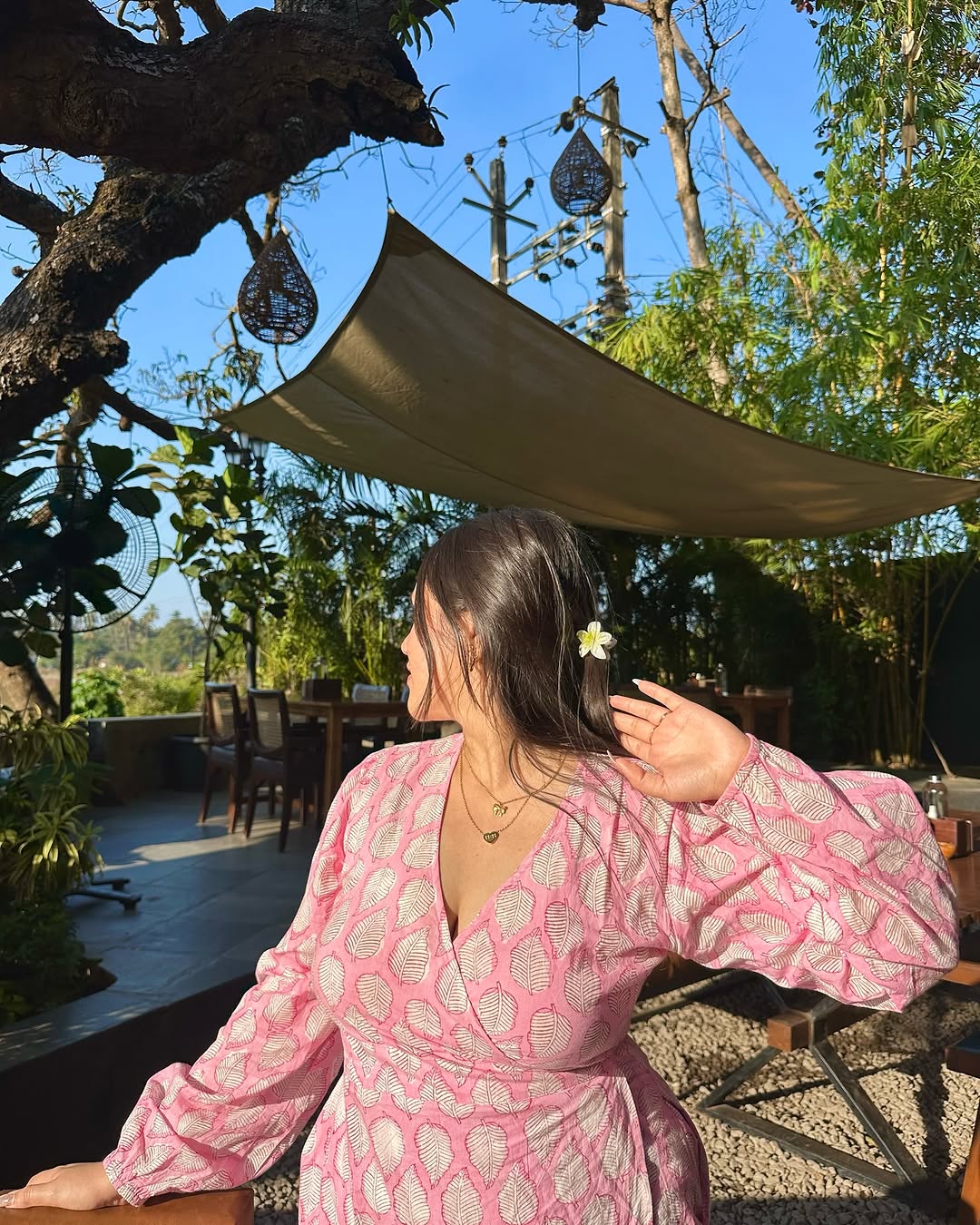 Pink Wrap Around Dress