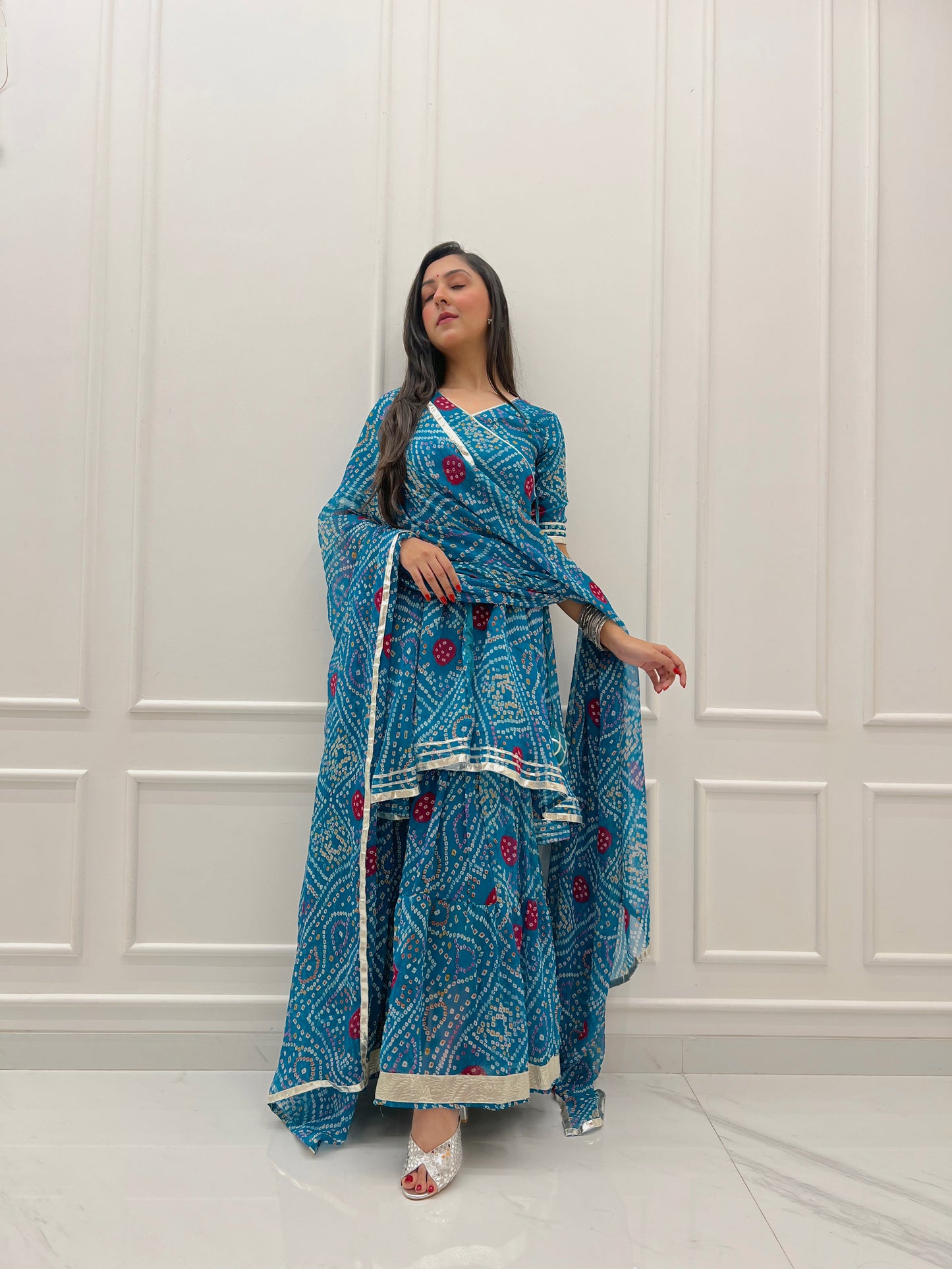 Keshvi Chiffon Sharara Set