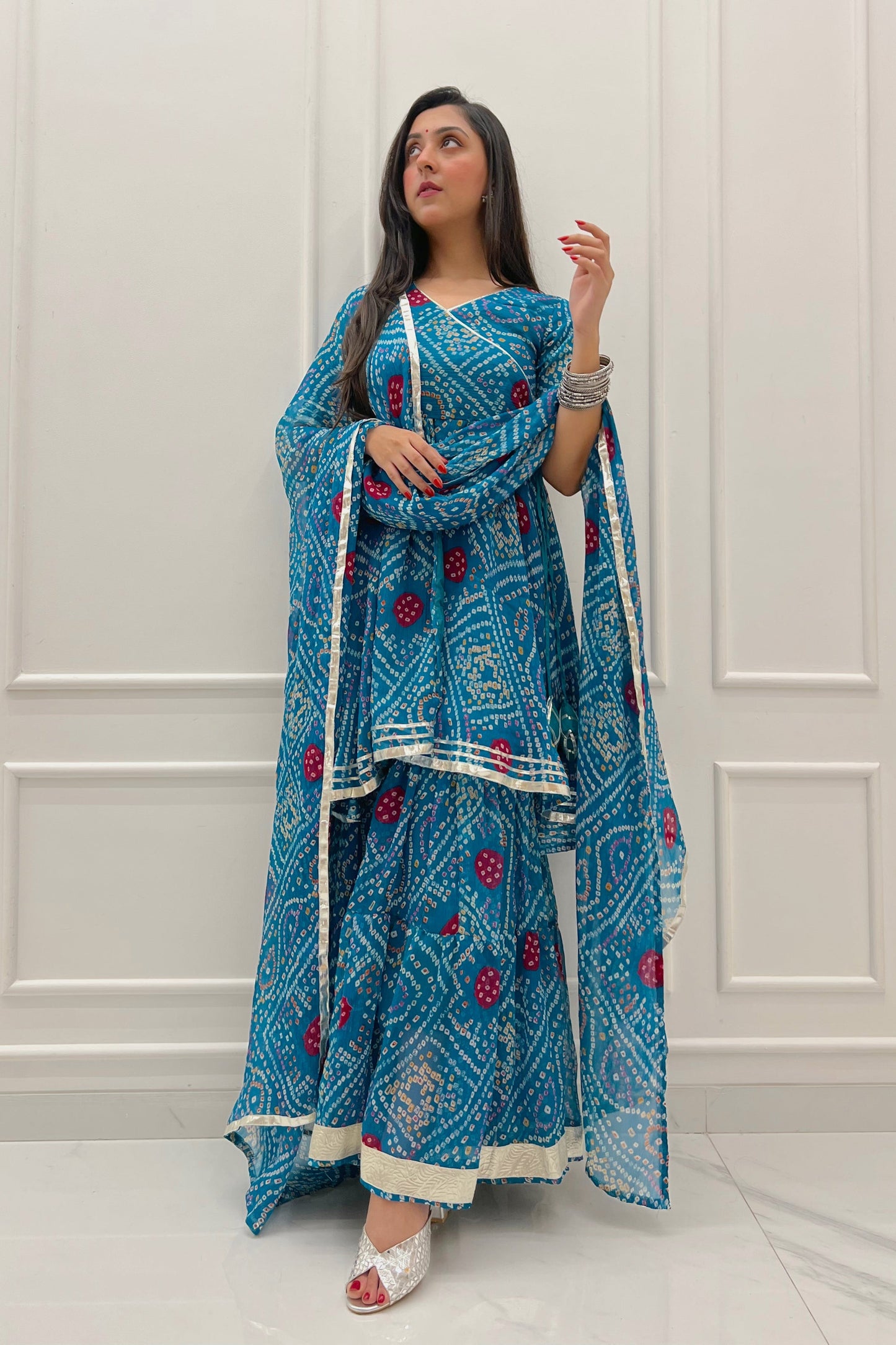 Keshvi Chiffon Sharara Set