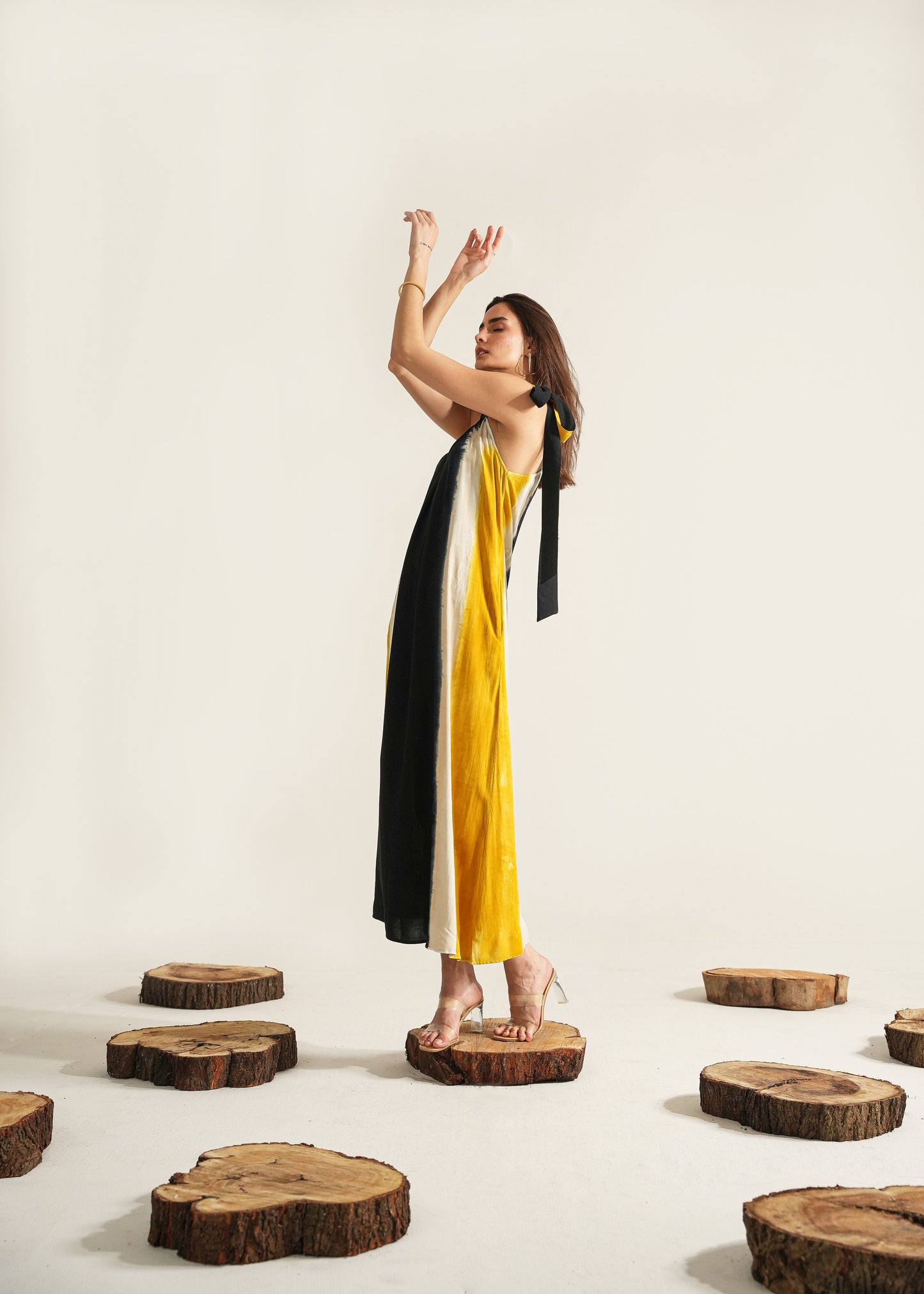 Larisa One-shoulder Shibori Dress