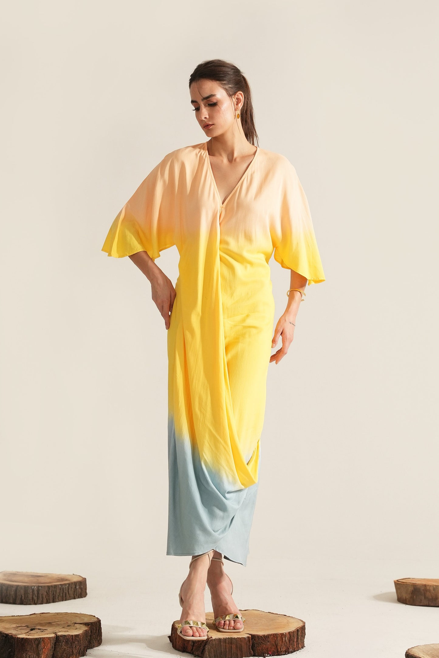 Iris Shibori Tie-dye Dress