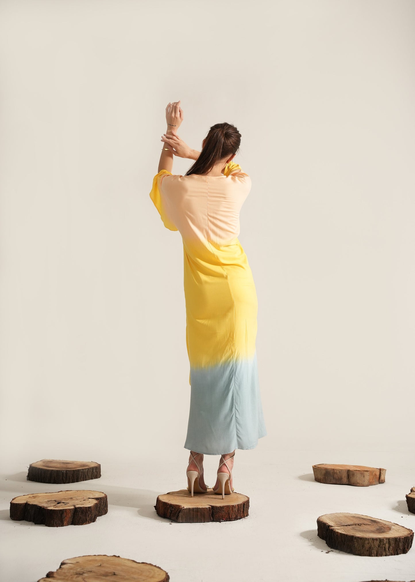 Iris Shibori Tie-dye Dress