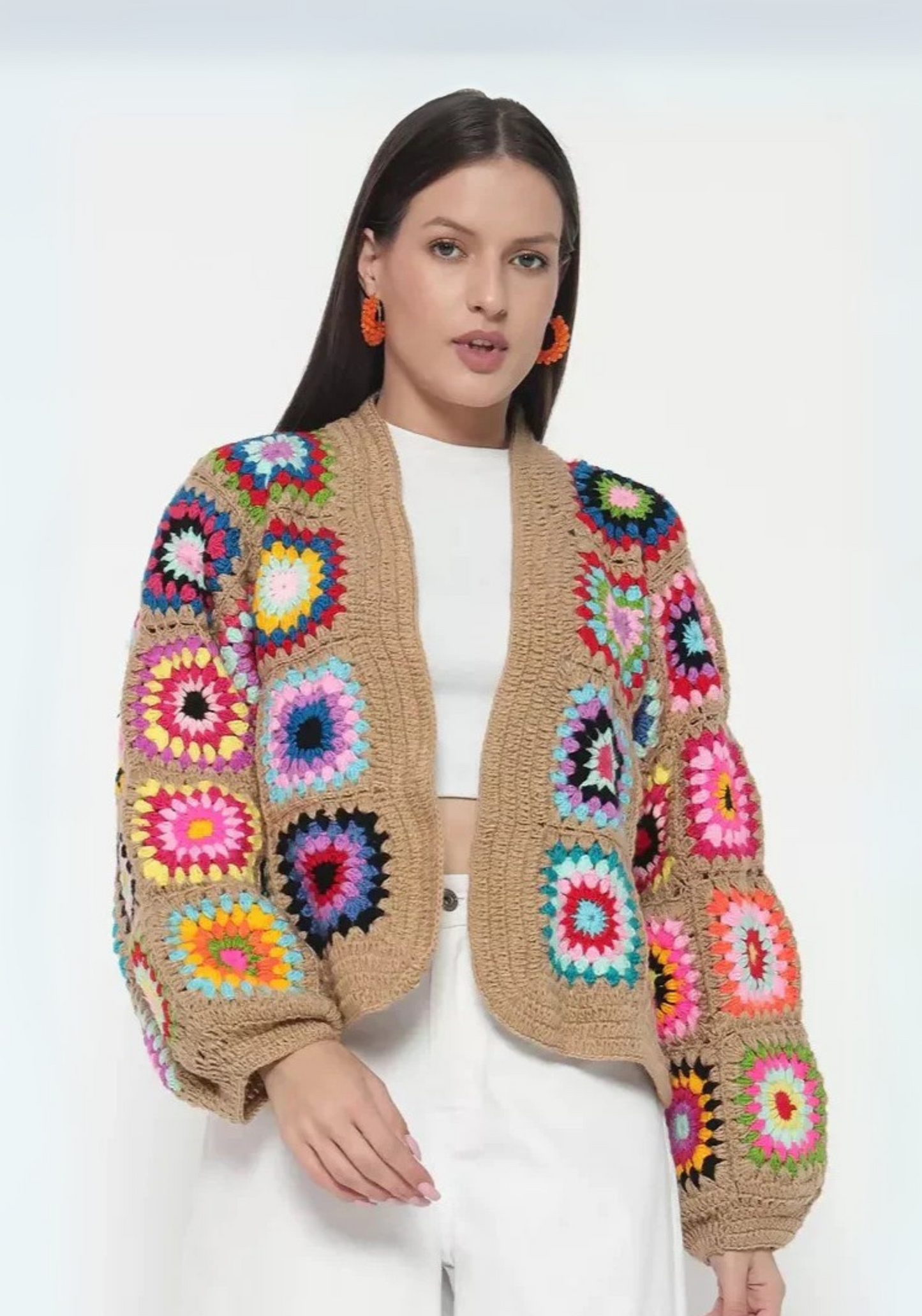 Brown Bohemian Cardigan