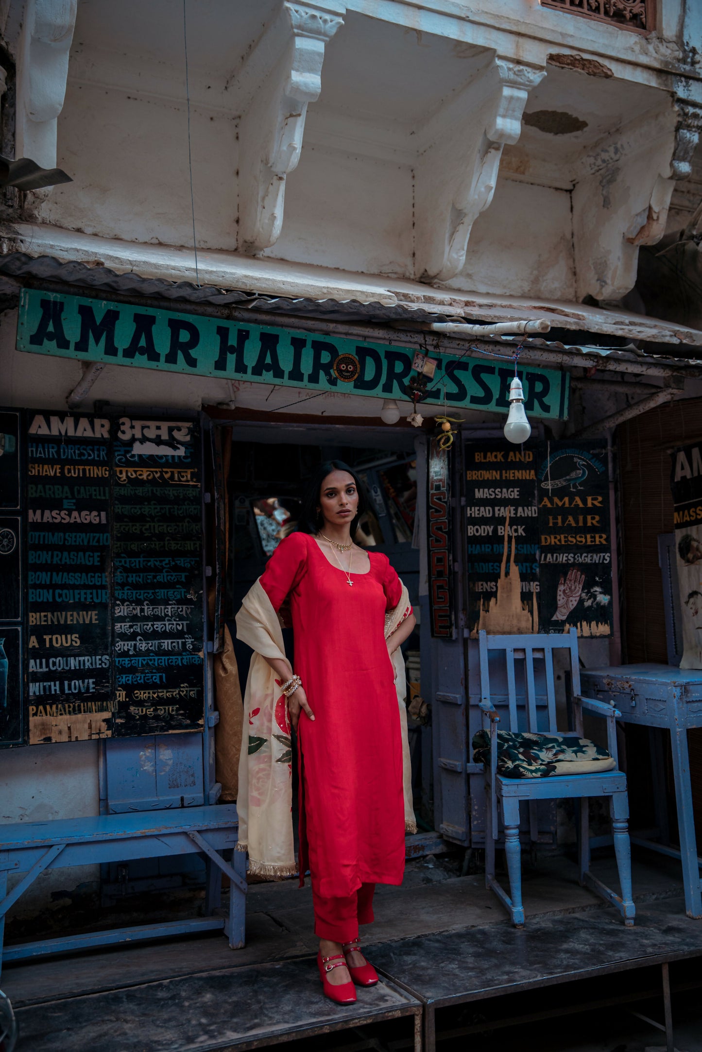 Rudrani Crepe And Organza Suit Set
