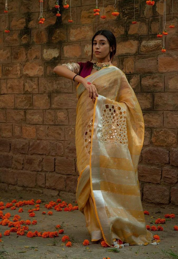 Yellow Inayat Saree