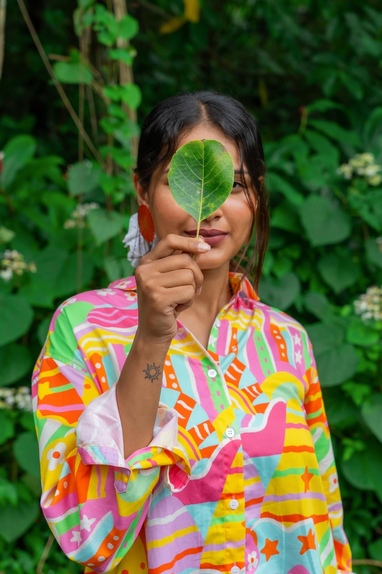 Summer Sorbet Oversized Cotton Shirt