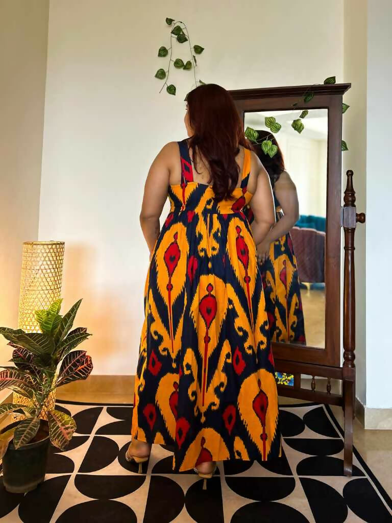 Ziva Cotton Midi Dress
