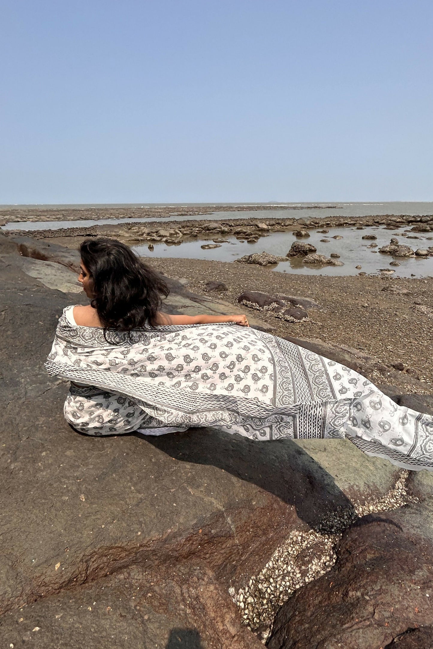 Misty Sparrow Cotton Instantwear Pocket Saree