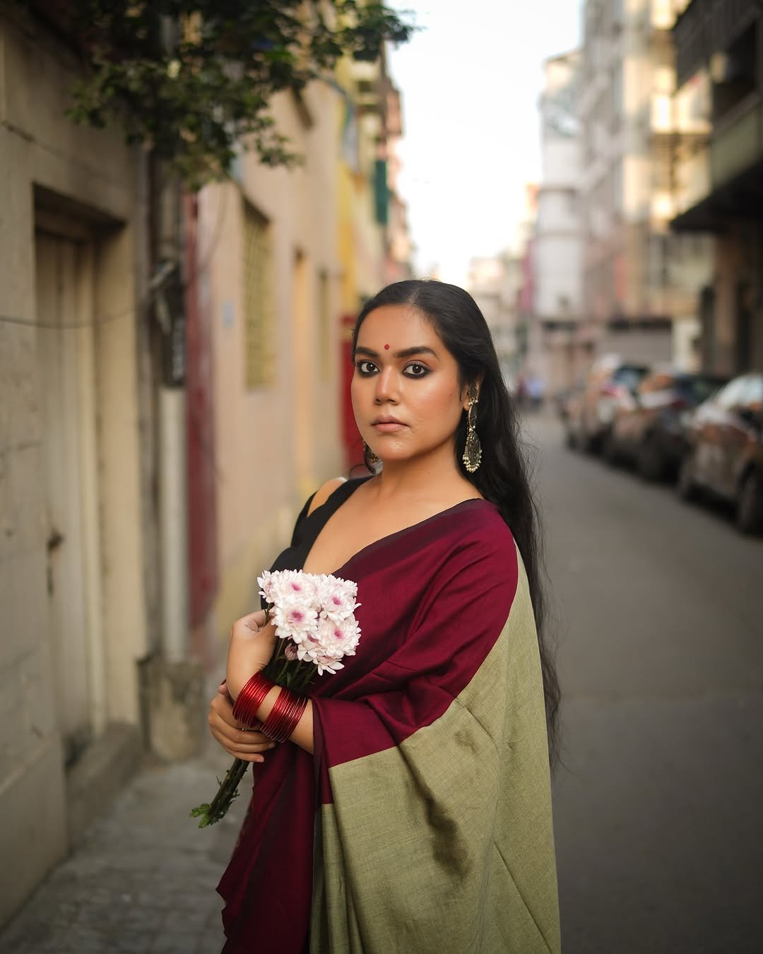 Beet Office Cotton Saree