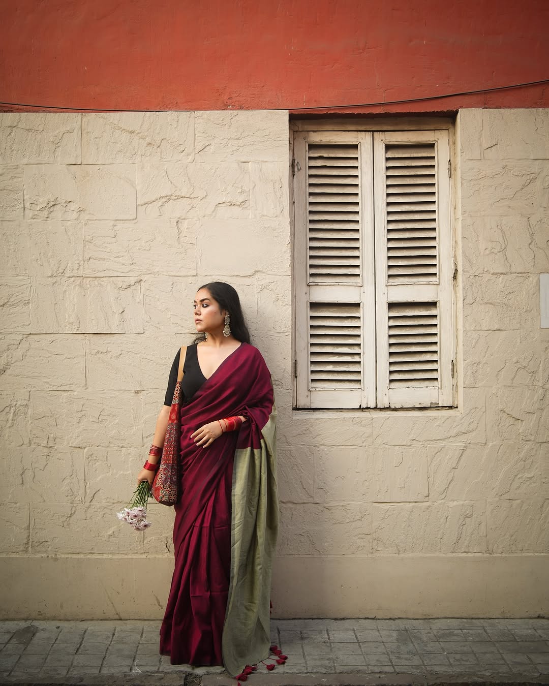 Beet Office Cotton Saree