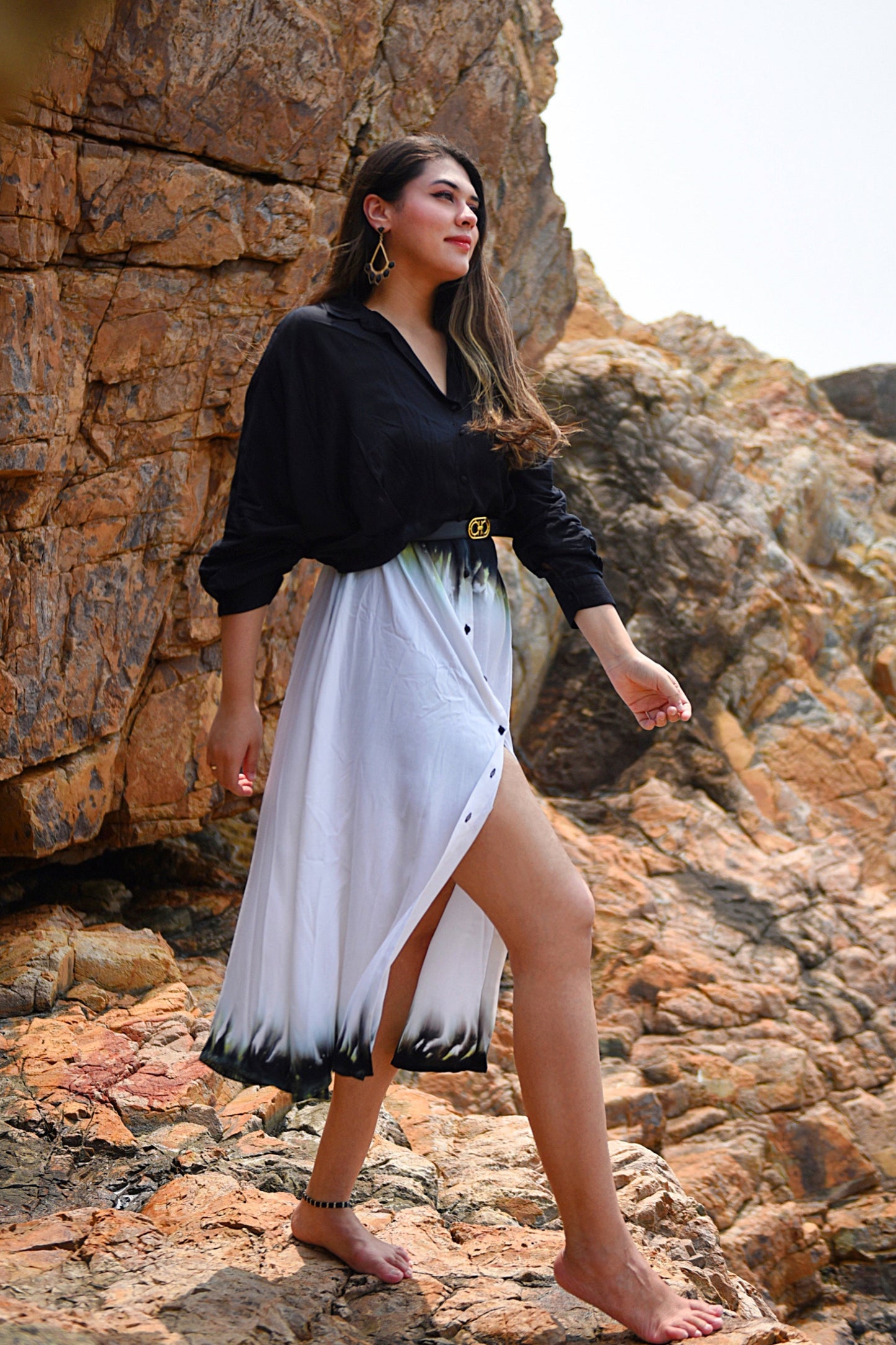 Sara Side Slit Dress
