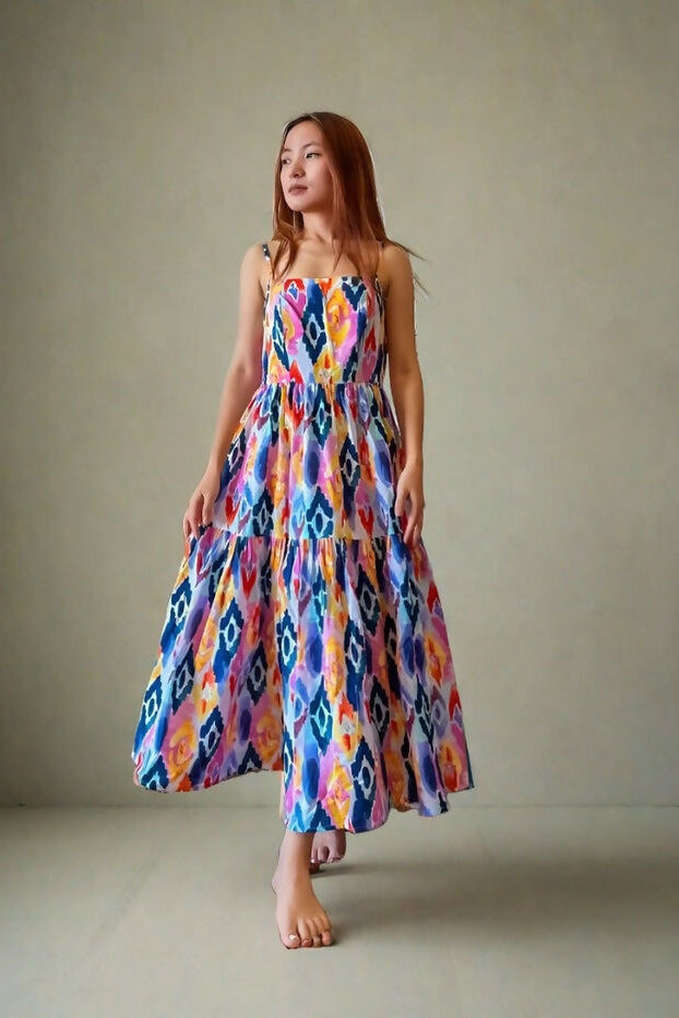 Ikkat Anny Printed Dress