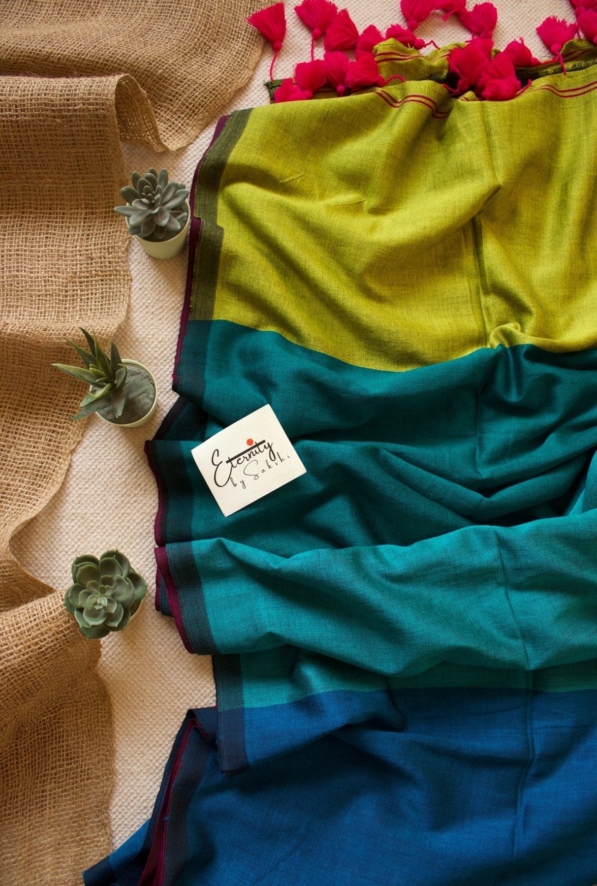 Hues of Colors Office Cotton Saree