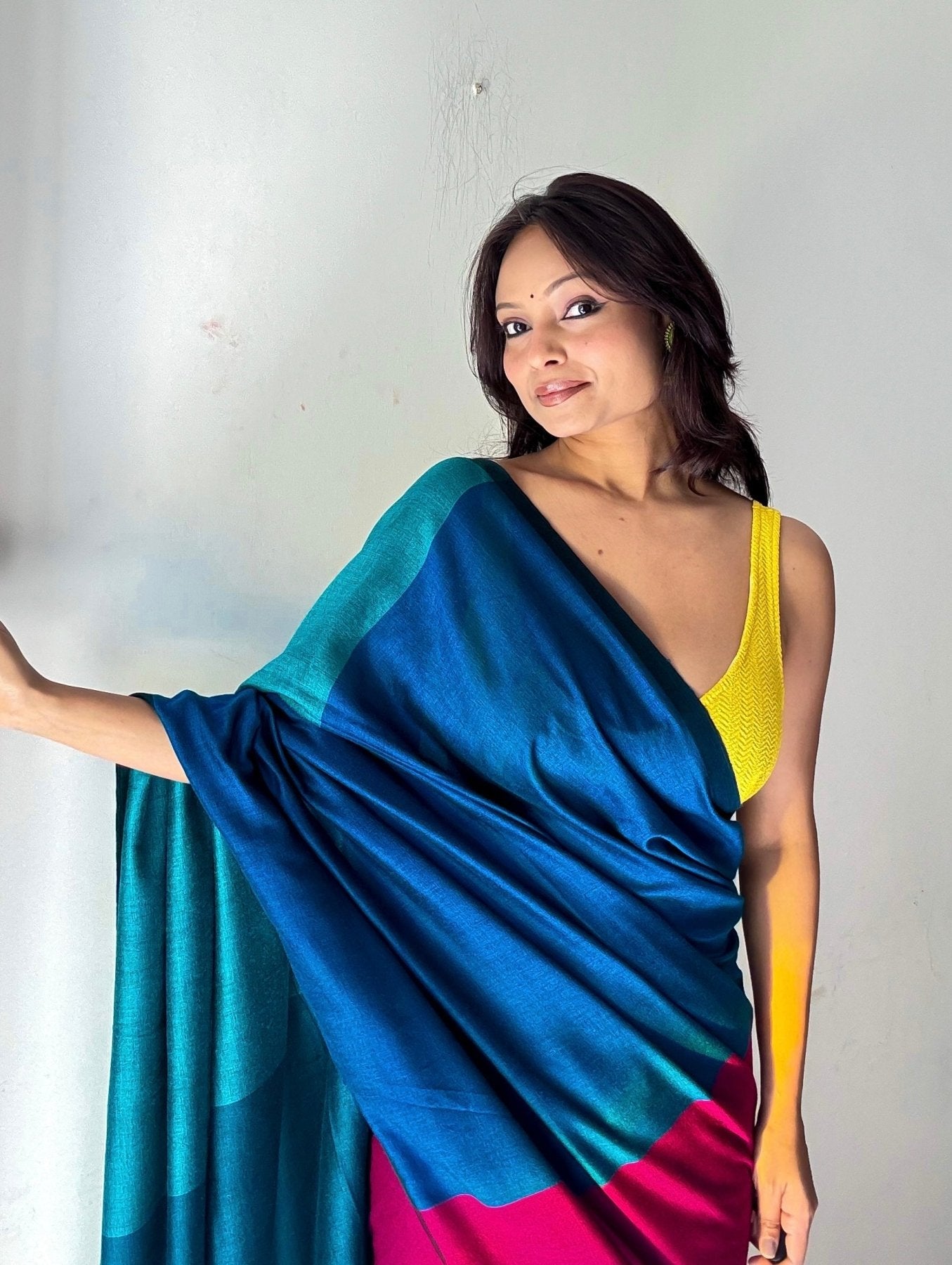 Hues of Colors Office Cotton Saree