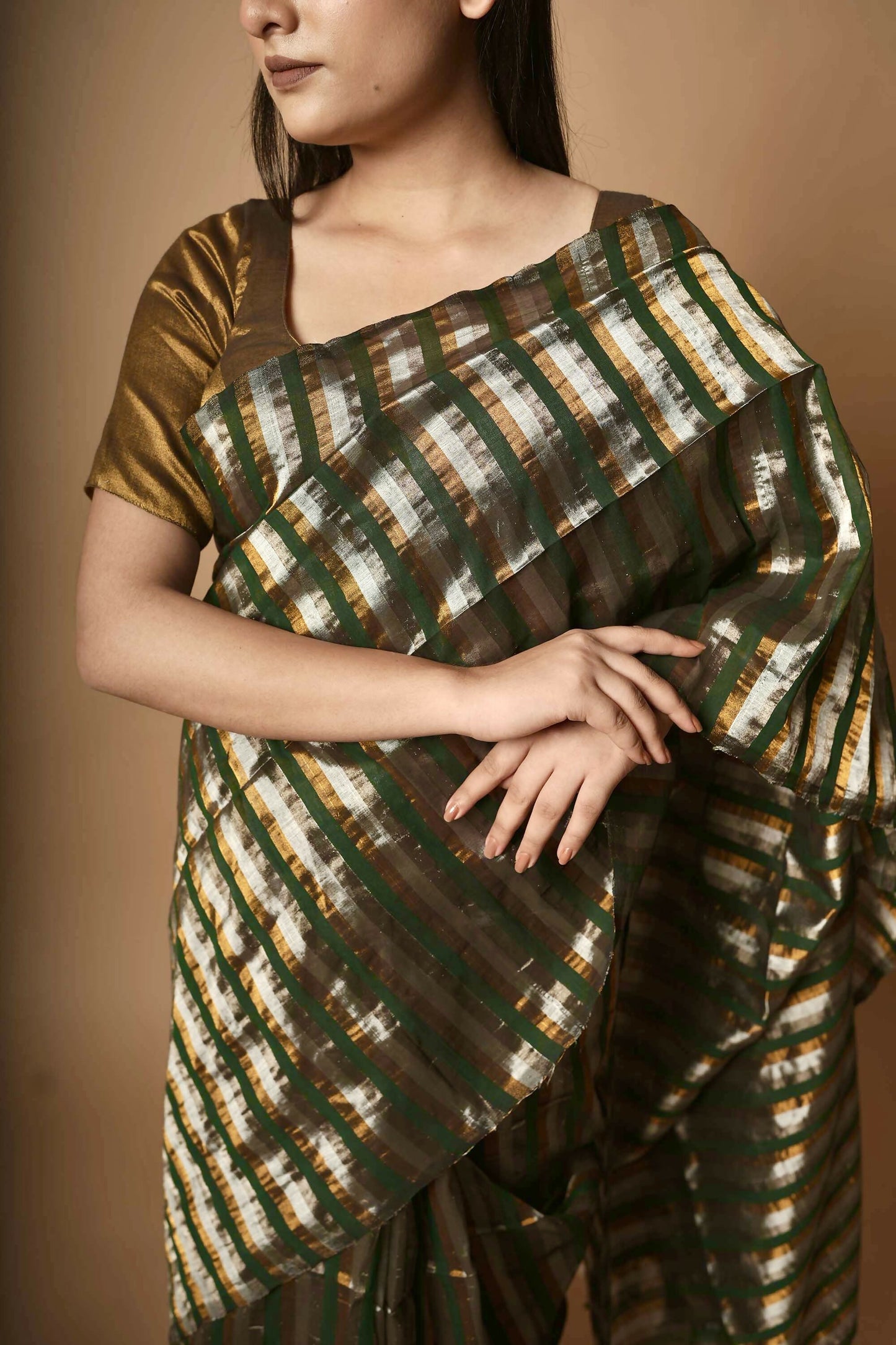 Rekha I Multicolour Handloom Cotton Saree