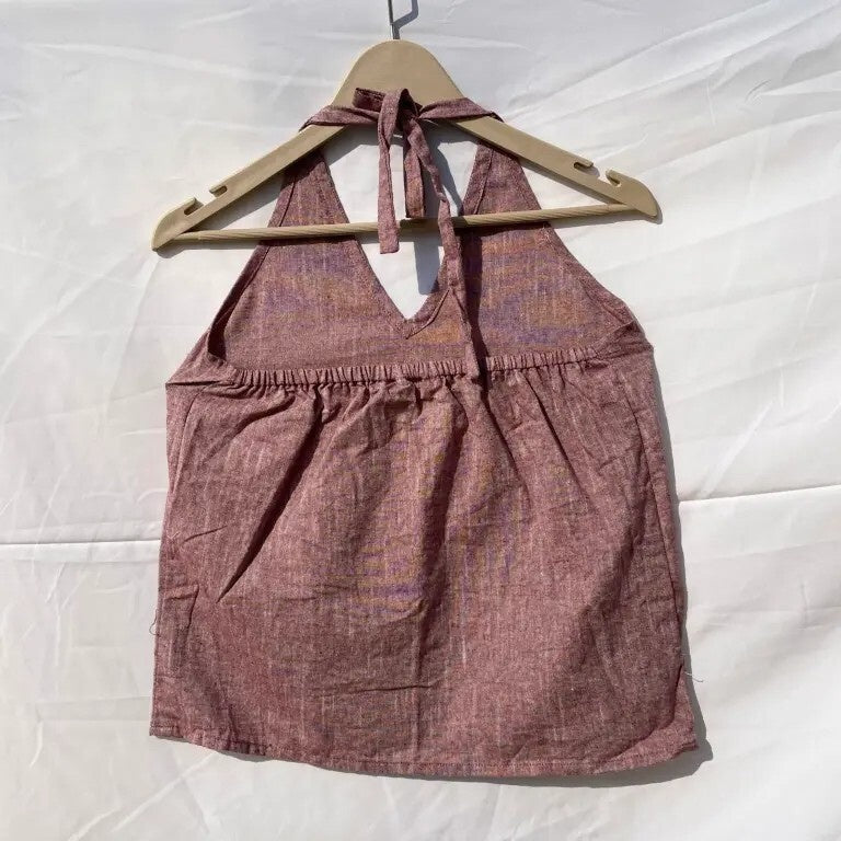 Halter Neck Khadi Cotton Top
