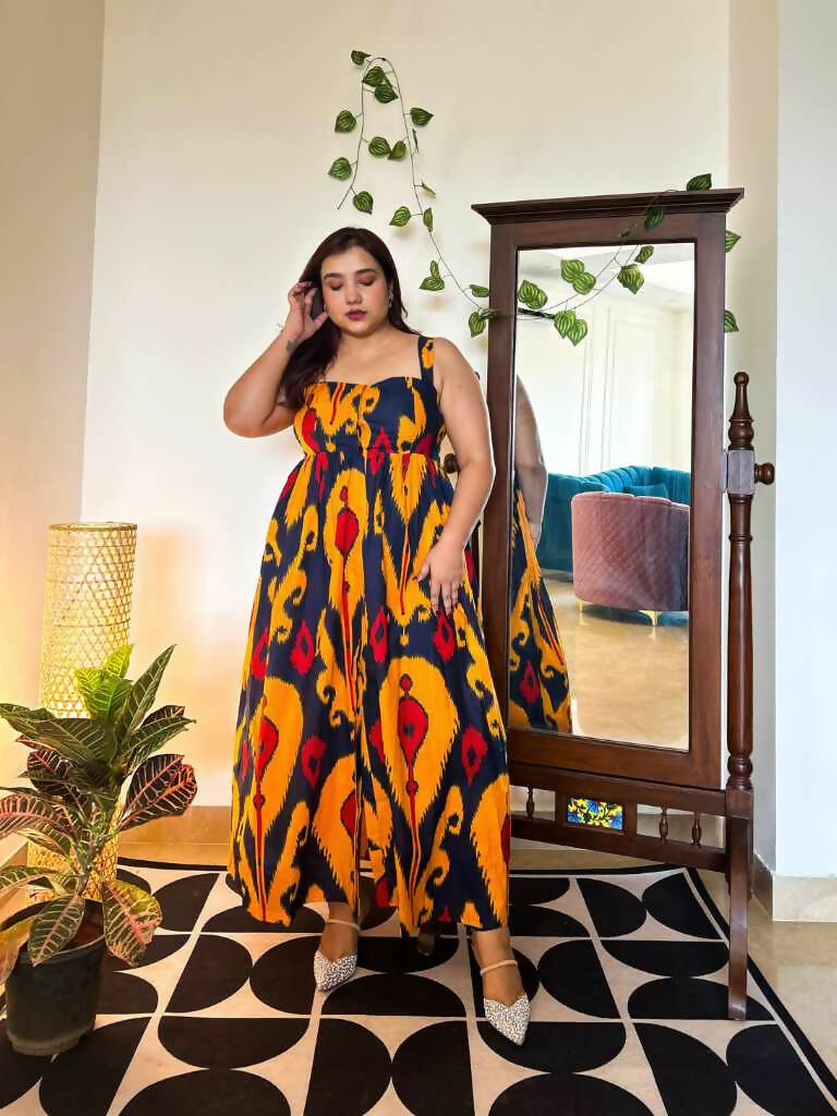 Ziva Cotton Midi Dress