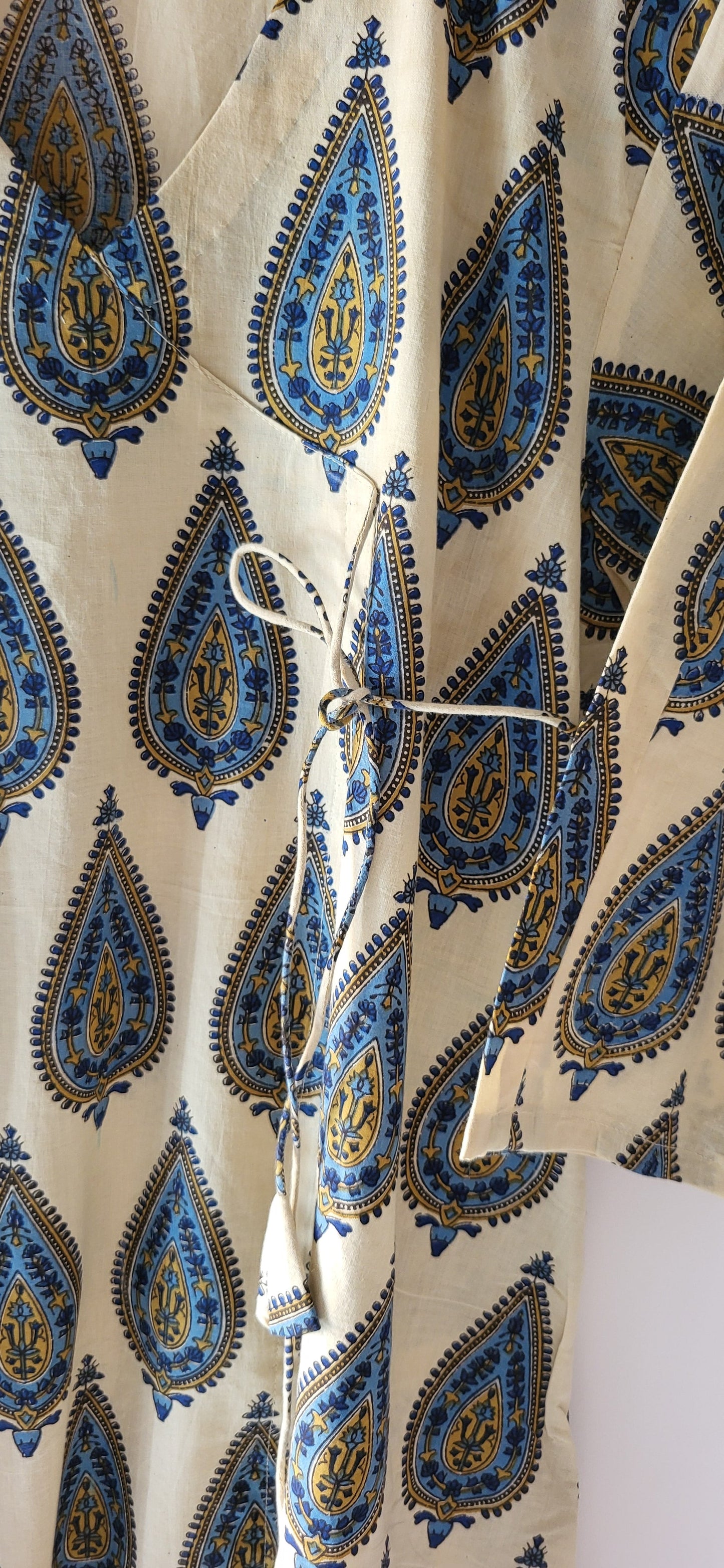 Kashi Bagru Angrakha Style Long Kurta