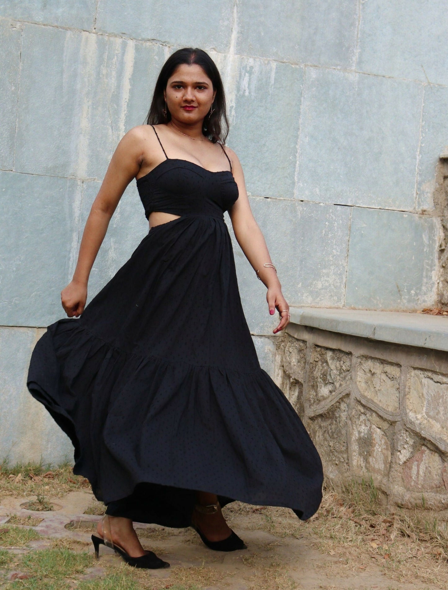 Dalina in Black Dress