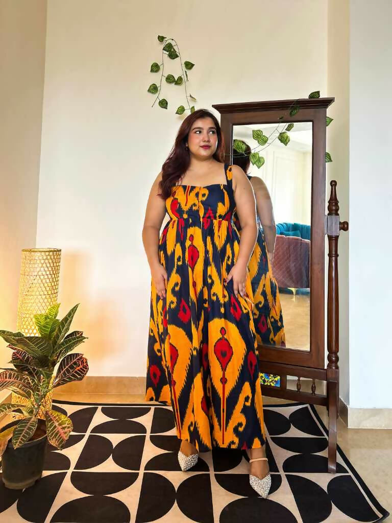 Ziva Cotton Midi Dress