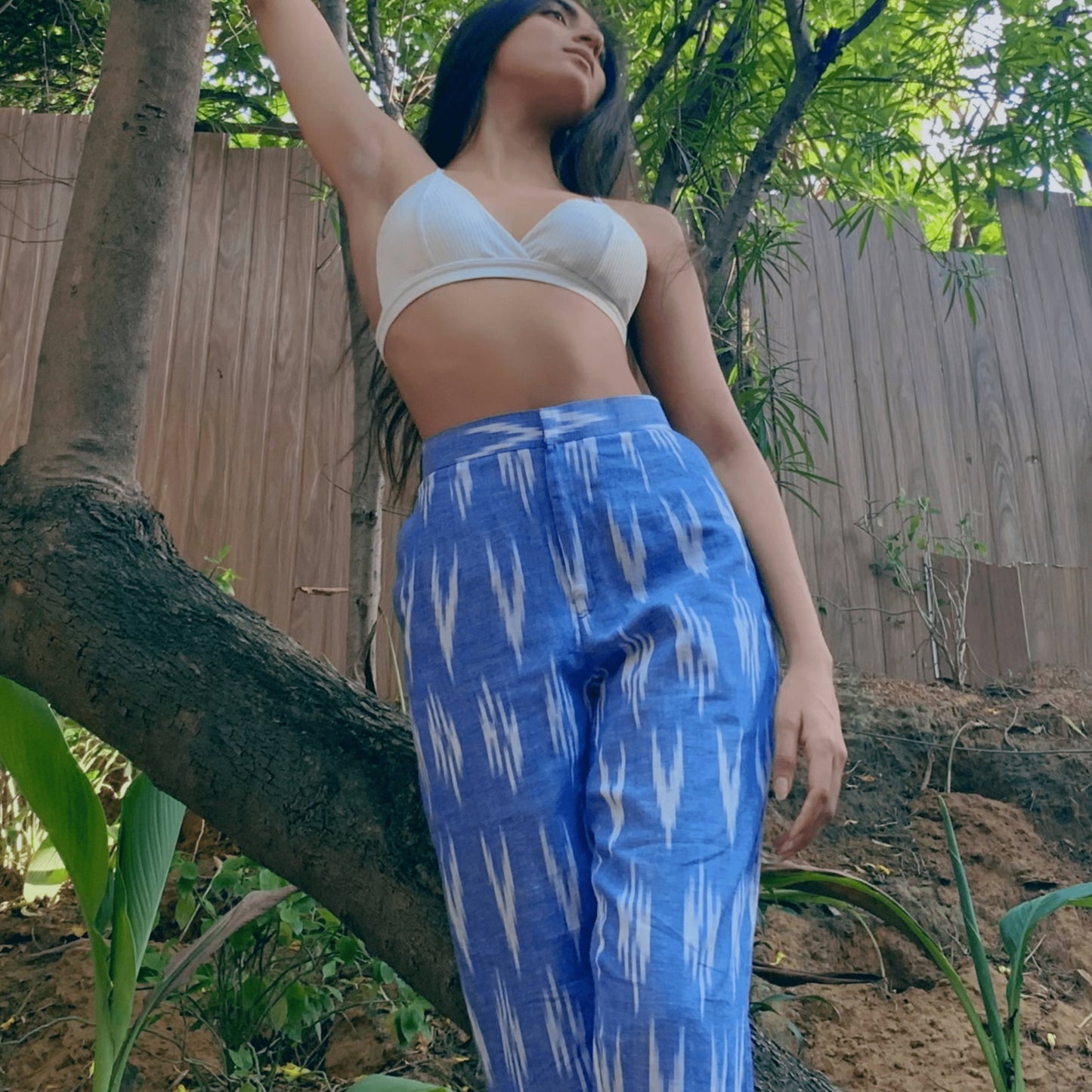 Willow Blue Cotton Pants