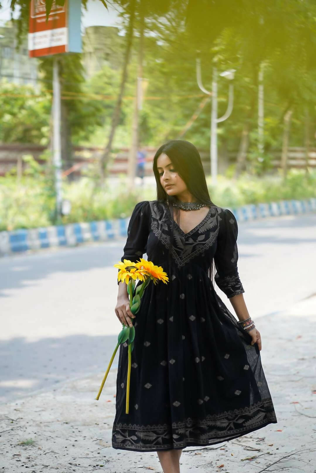 Anila Cotton Ethnic Dress