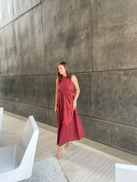 Pepper Mayo Brown Dress