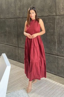 Pepper Mayo Brown Dress
